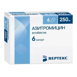 Azithromycin capsules 250 mg