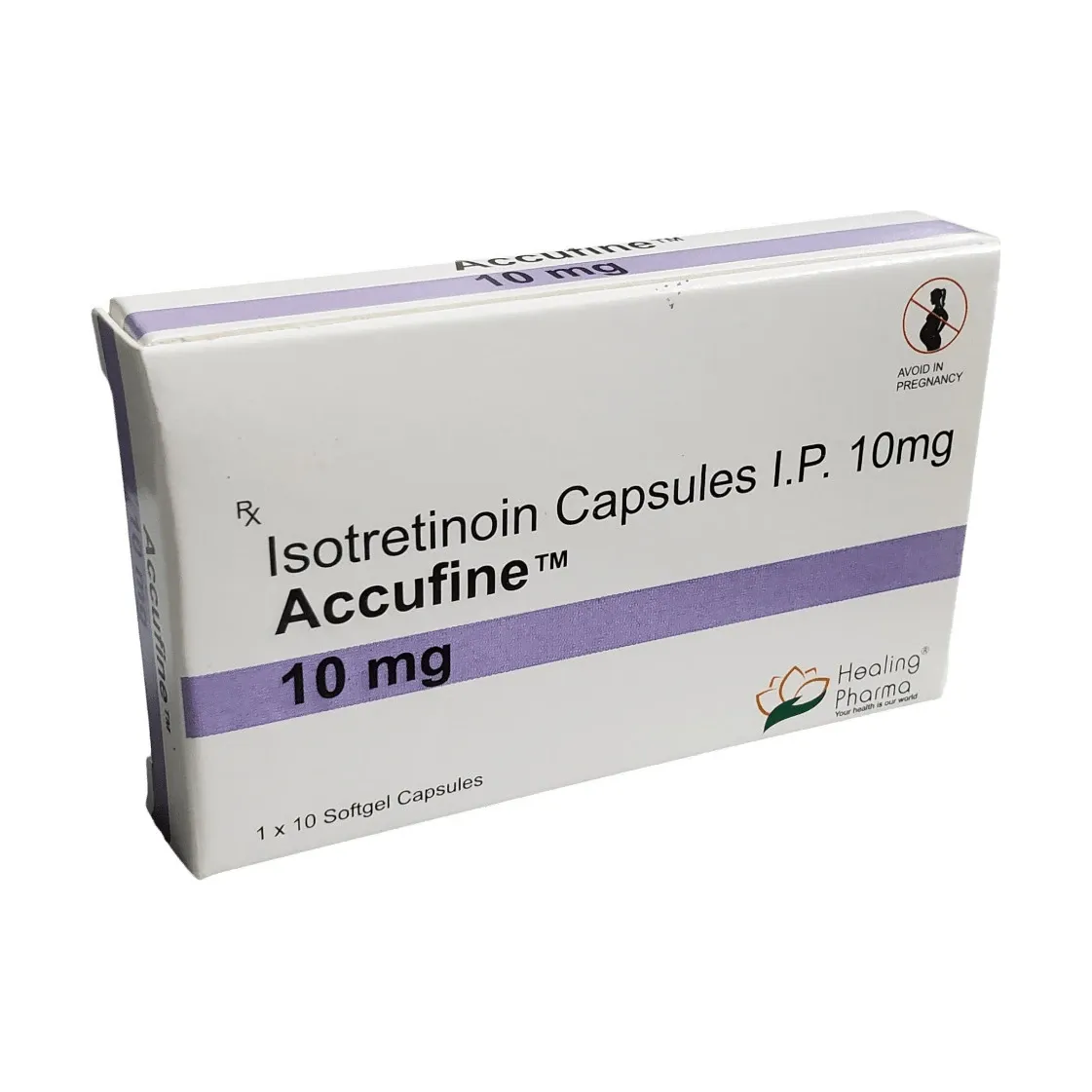 Accufine (Isotretinoin) 10 mg - 10 capsules