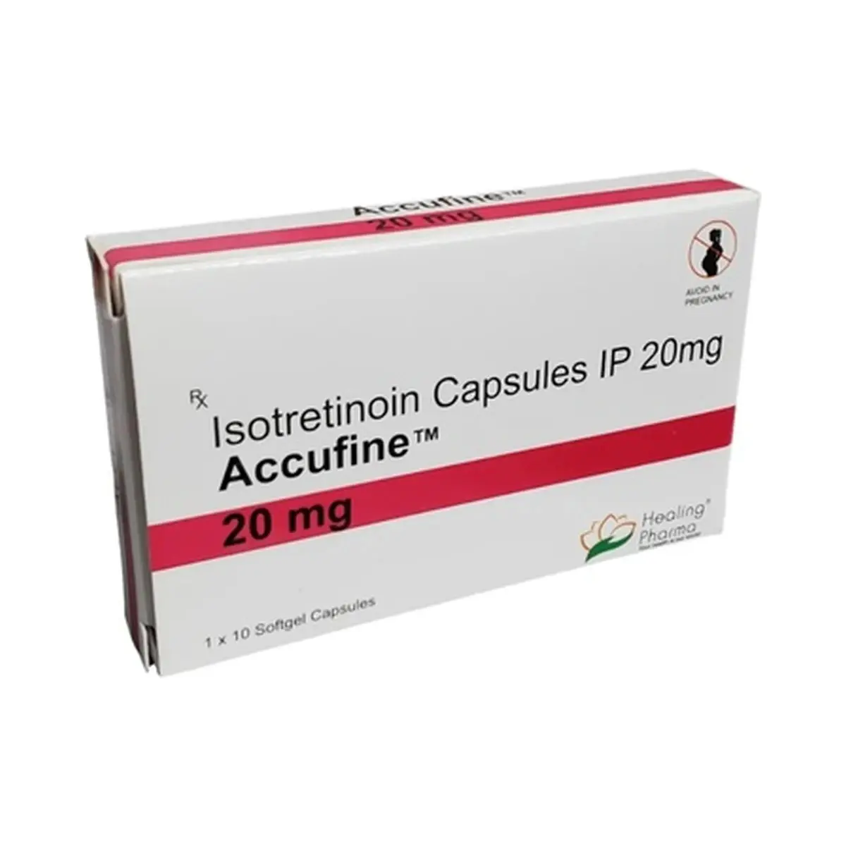 Accufine (Isotretinoin) 20 mg - 10 capsules