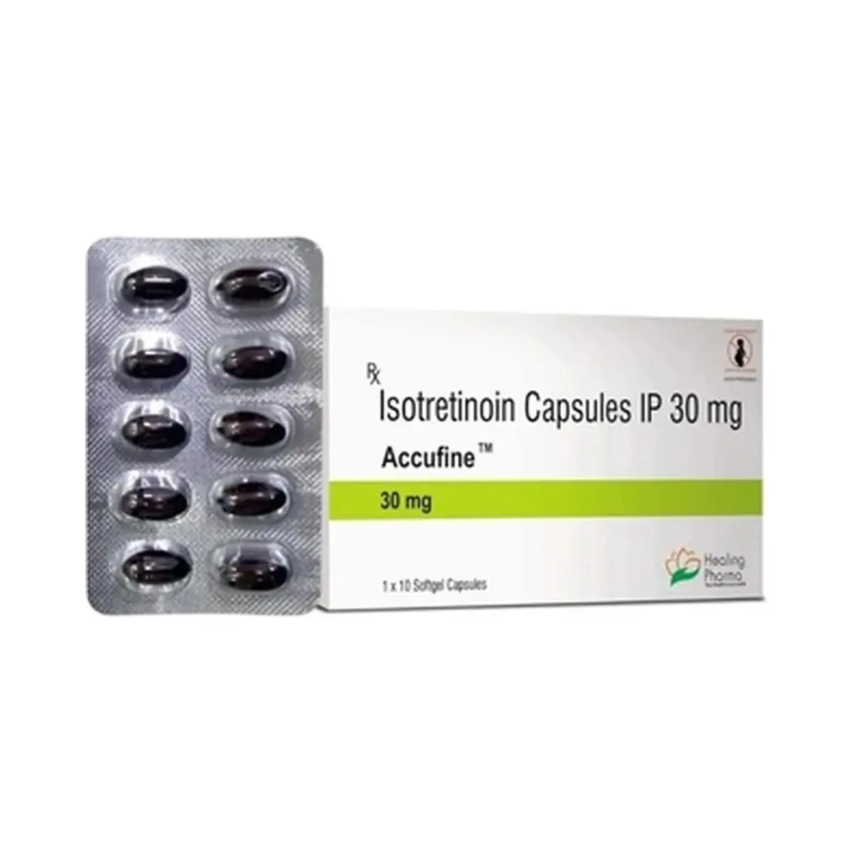 Accufine (Isotretinoin) 30 mg - 10 capsules