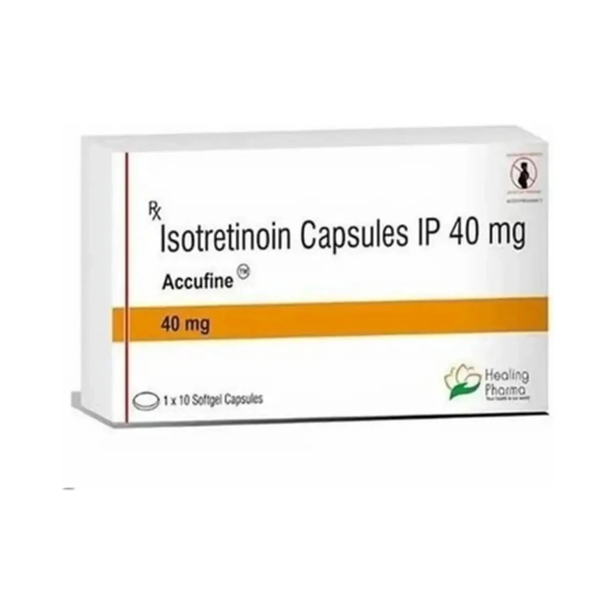 Accufine (Isotretinoin) 40 mg - 10 capsules