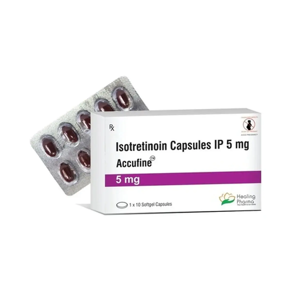 Accufine (Isotretinoin) 5 mg - 10 capsules