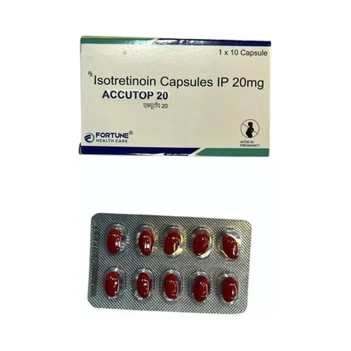 Accutop (Isotretinoin) 20 mg - 10 capsules