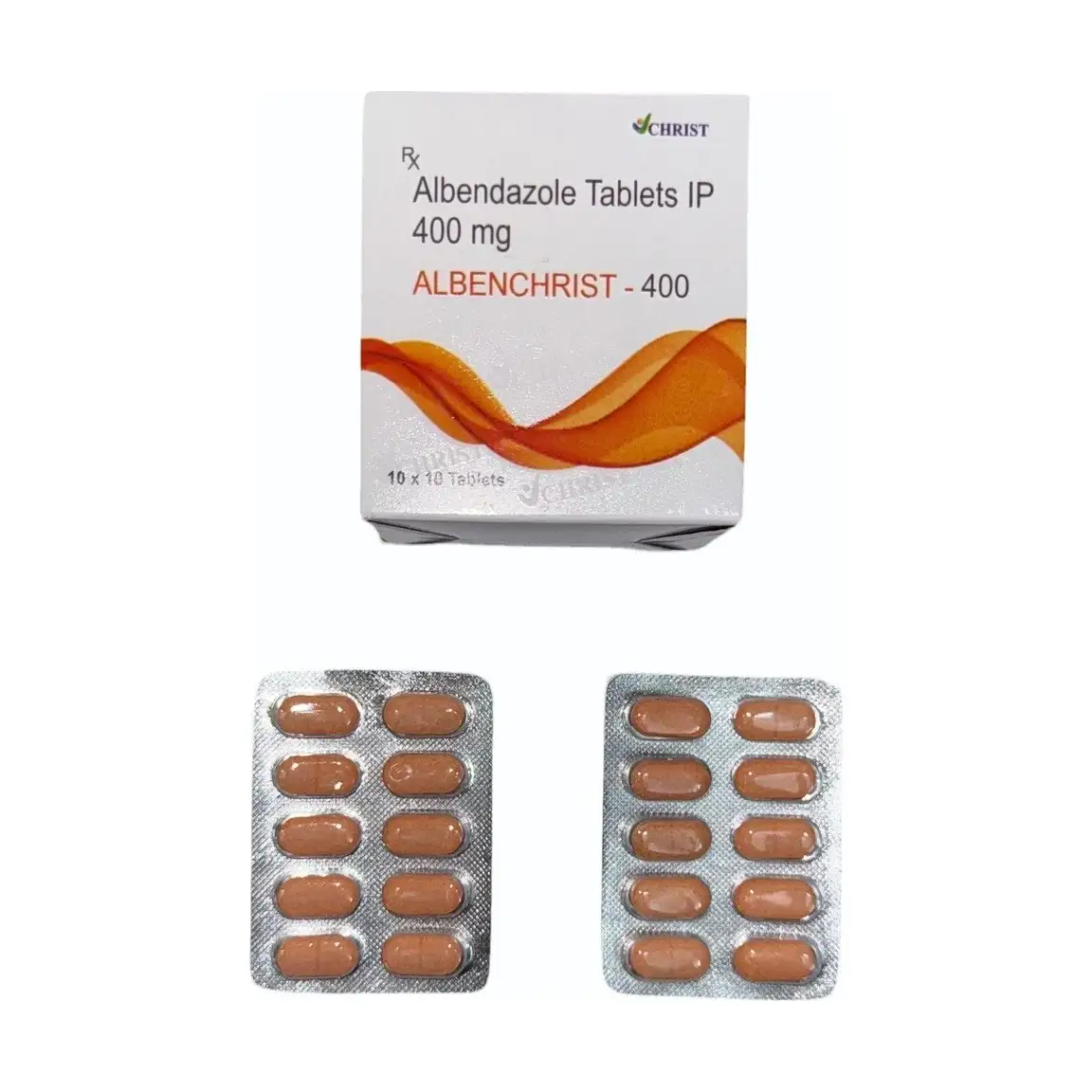 Albenchrist (Albendazole) 400 mg - 10 tablets
