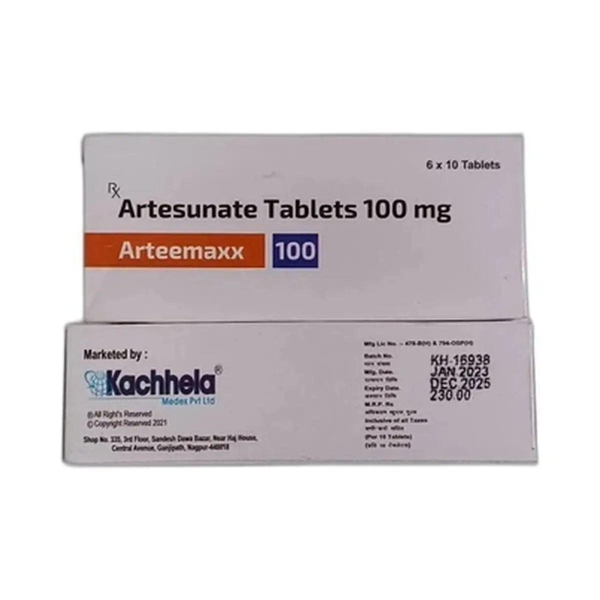 Arteemaxx (Artesunate) 100 mg - 10 tablets
