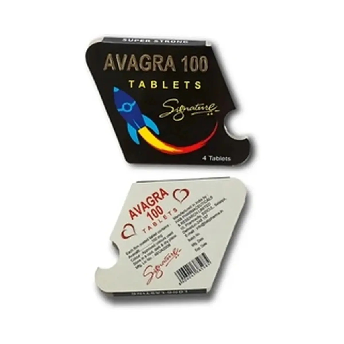 Avagra (Avanafil) 100 mg - 4 tablets