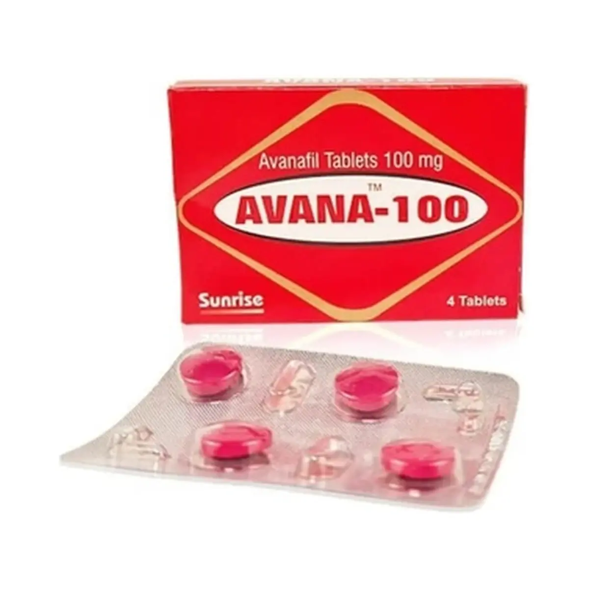 Avana (Avanafil) 100 mg - 4 tablets