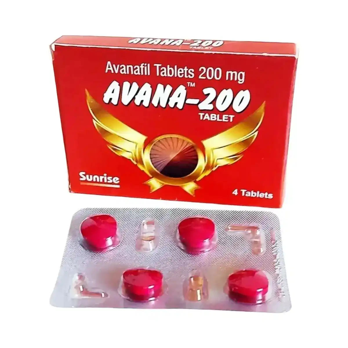 Avana (Avanafil) 200 mg - 4 tablets