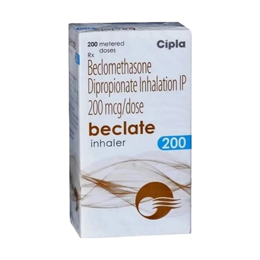 Beclate inhaler (Beclomethasone) 200 mcg - 200 doses