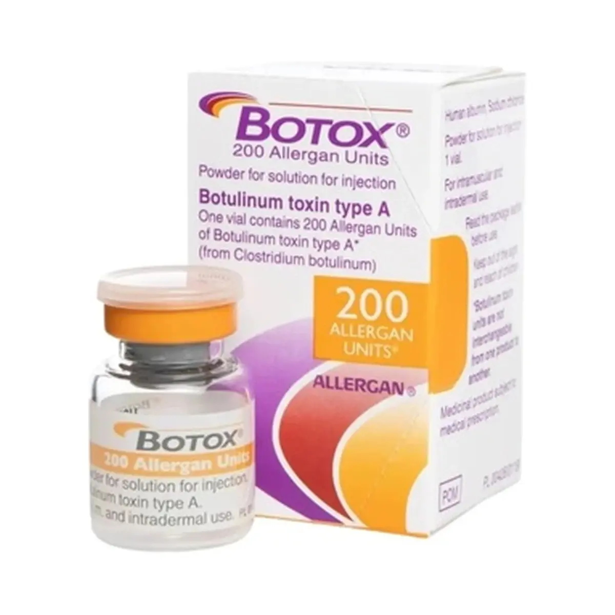 Botox (Botulinum Toxin) 200 IU injection - 1 vial