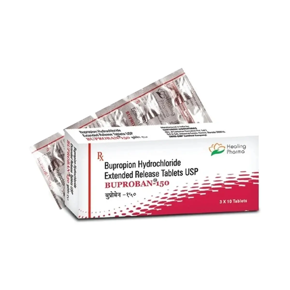 Buproban SR (Bupropion HCl) 150 mg - 10 tablets