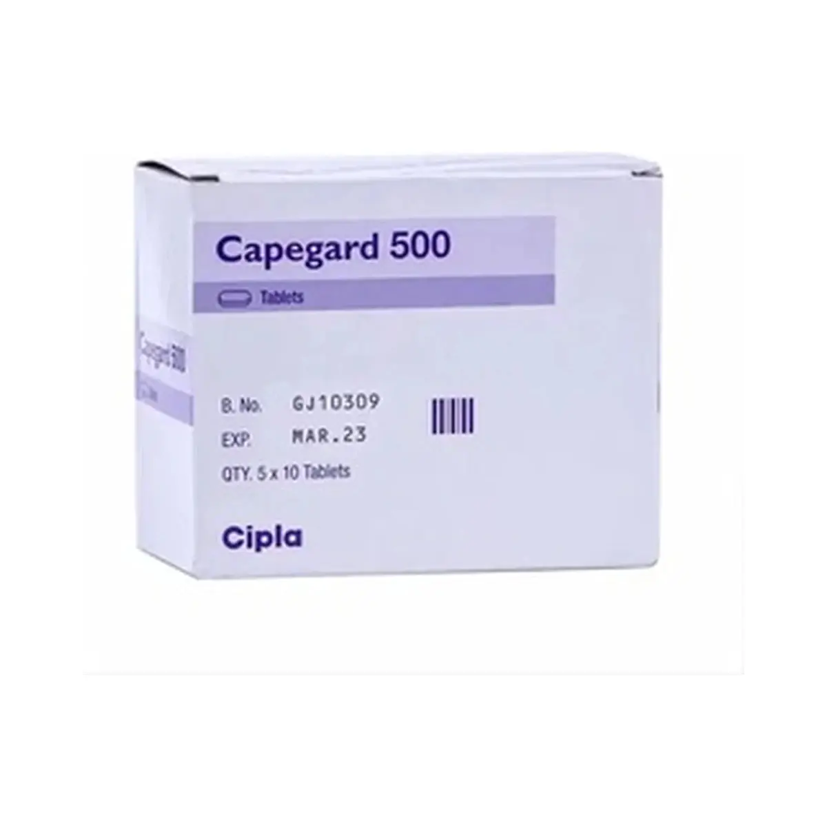 Capegard (Capecitabine) 500 mg - 10 tablets