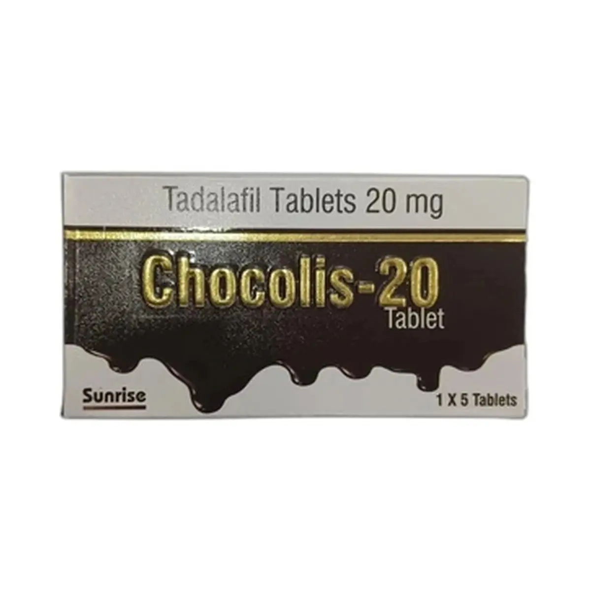 Chocolis (Tadalafil) 20 mg. (5 chewable tablets)