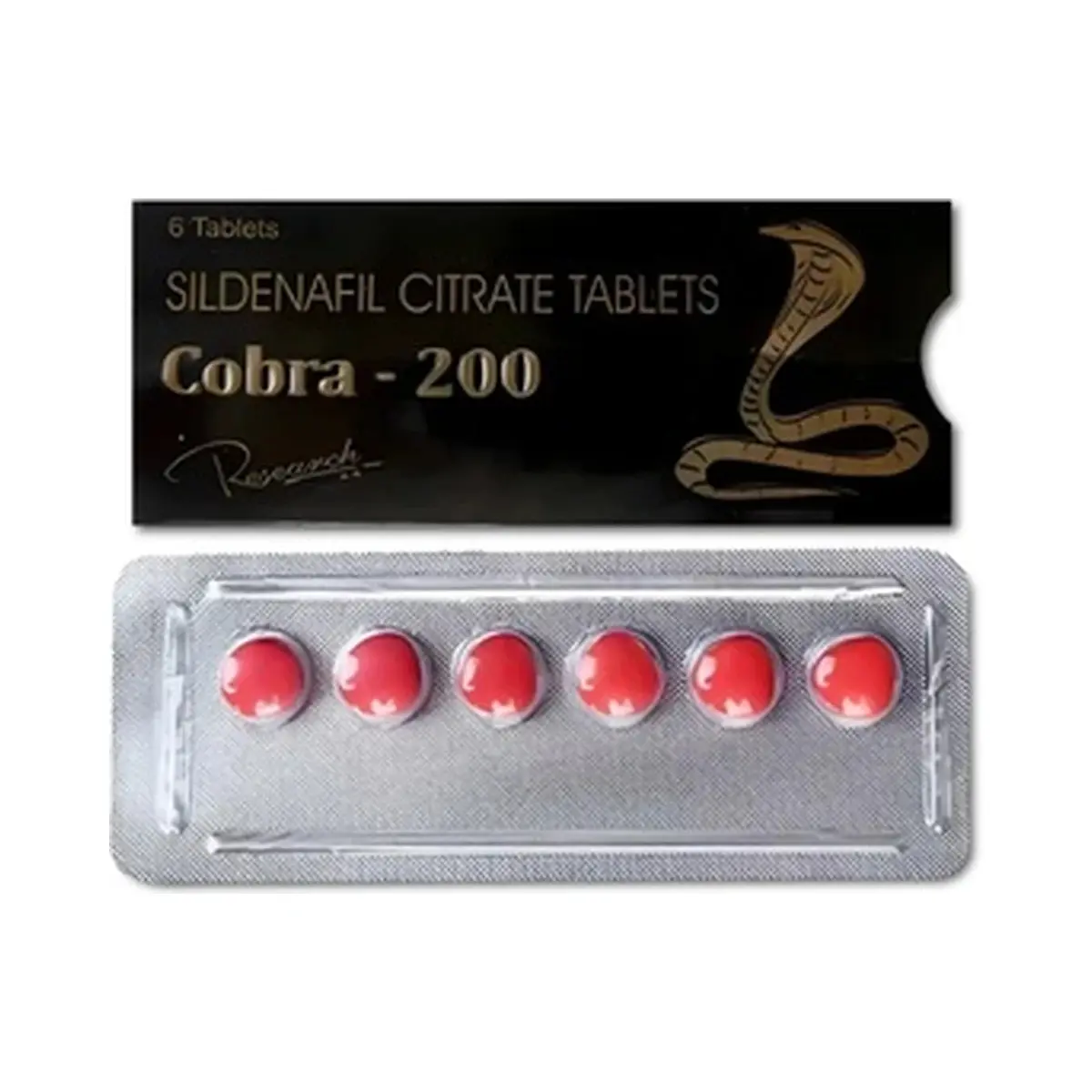 Cobra (Sildenafil) 200 mg - 10 tablets