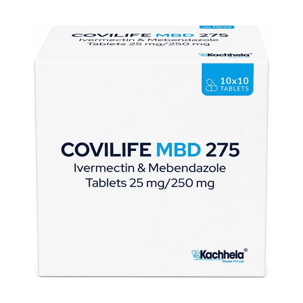 Covilife MBD (Ivermectin + Mebendazole) 25 mg + 250 mg - 10 tablets