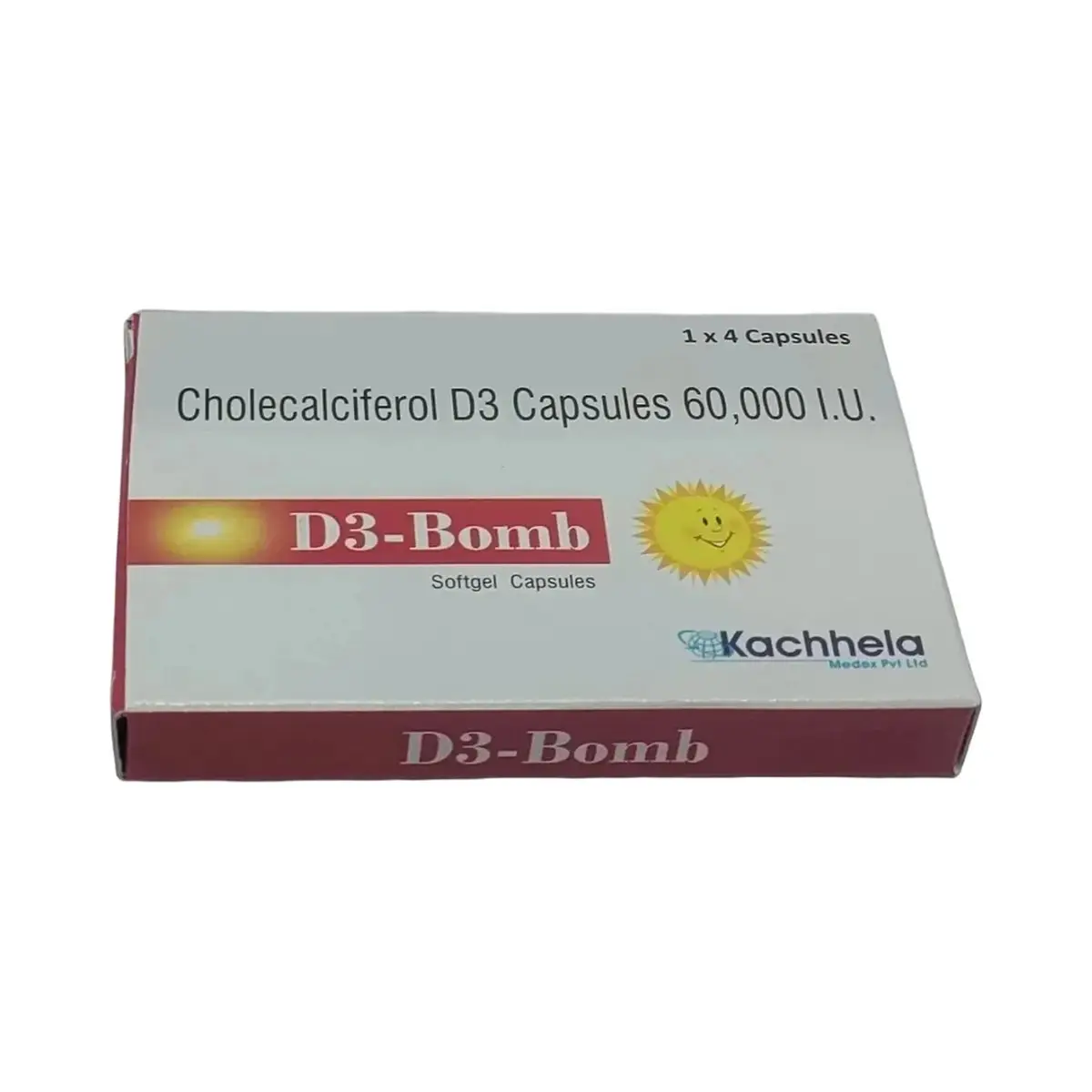 D (Vitamin D3 + Vitamin K2) 3 bomb 60000 iu - 4 capsules