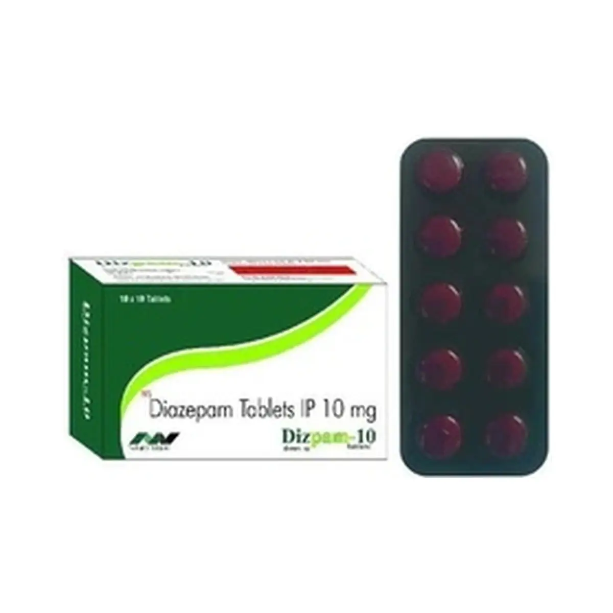 Dizpam (Diazepam) 10 mg - 10 tablets