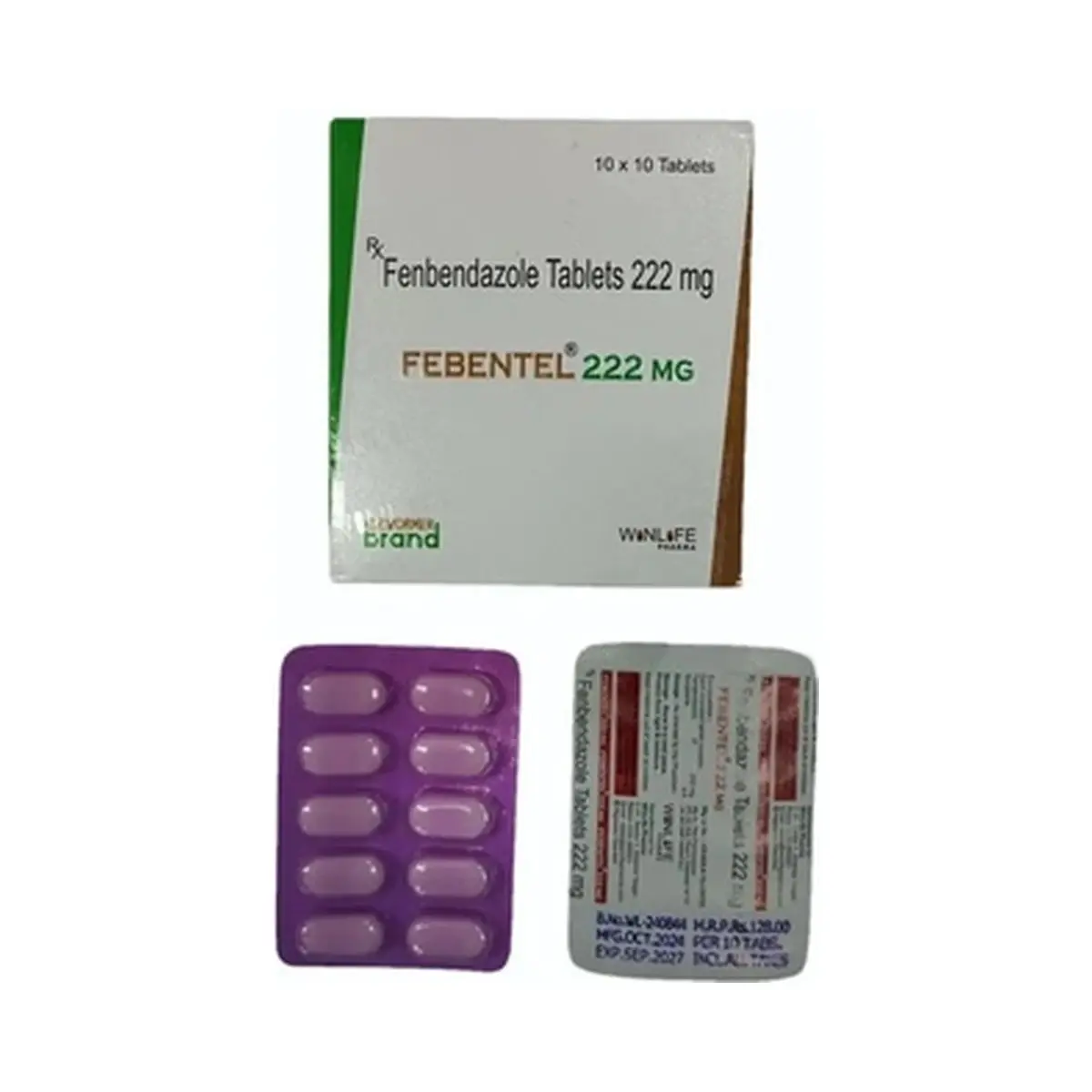 Febentel (Fenbendazole) 222 mg - 10 tablets