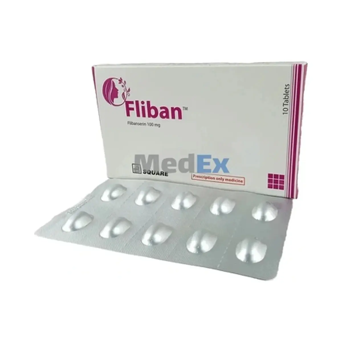 Fliban (Flibanserin) 100 mg - 4 tablets