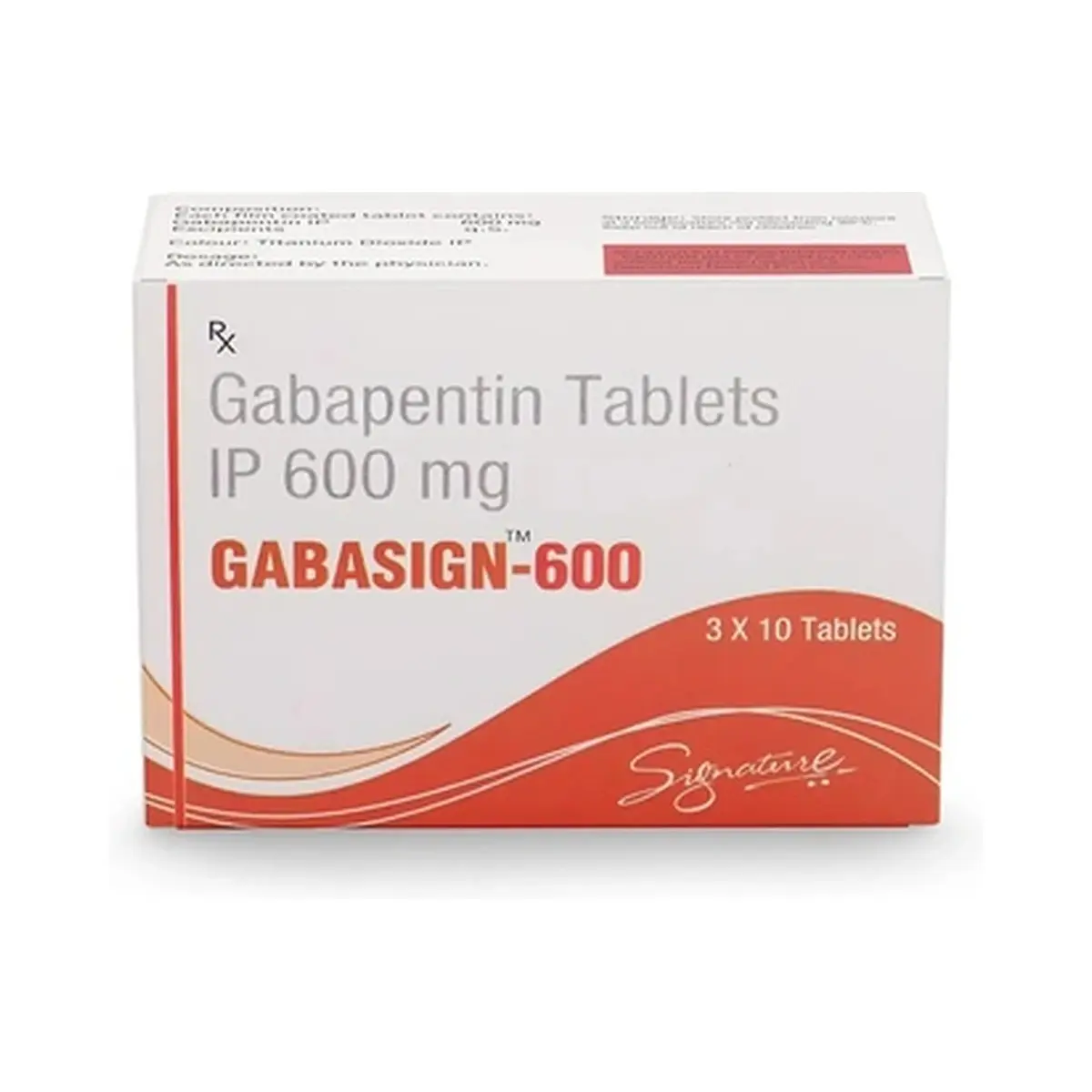 Gabasign (Gabapentin) 600 mg - 10 tablets