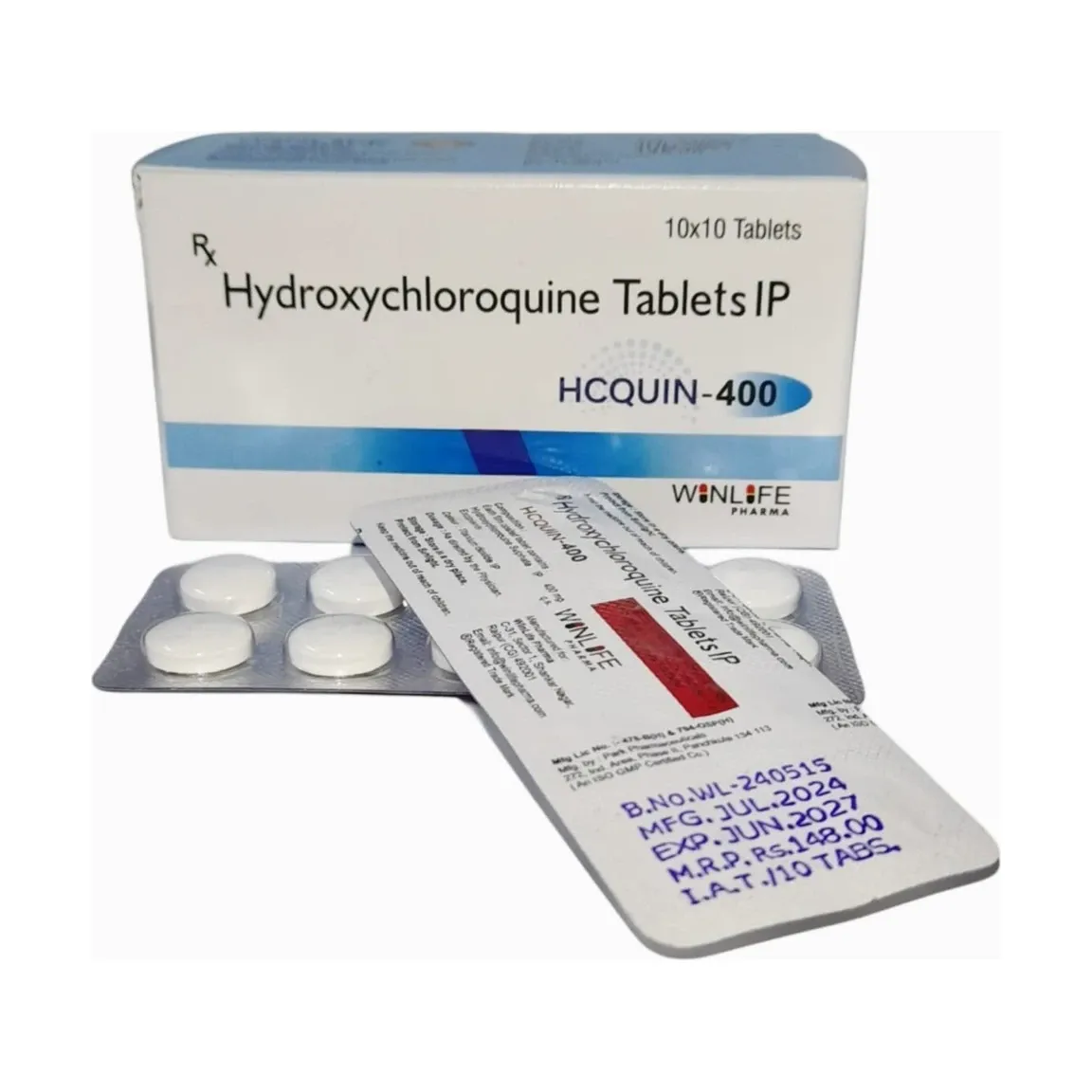 Hcquin (Hydroxychloroquine) 400 mg - 10 tablets