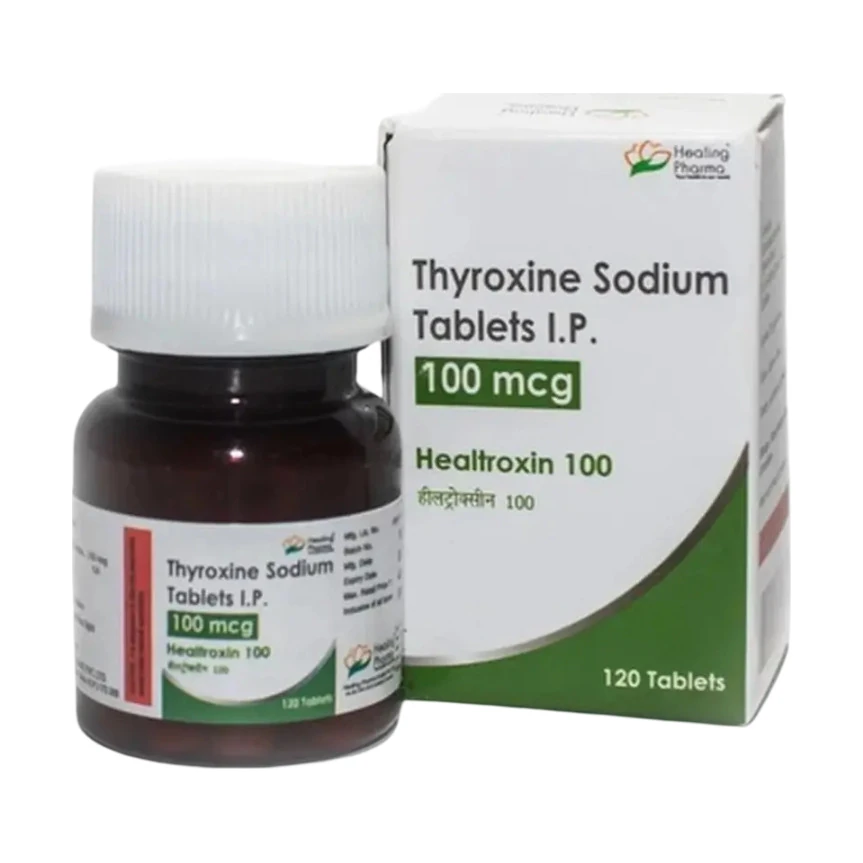 Healtroxin (Levothyroxine) 100 mcg - 120 tablets