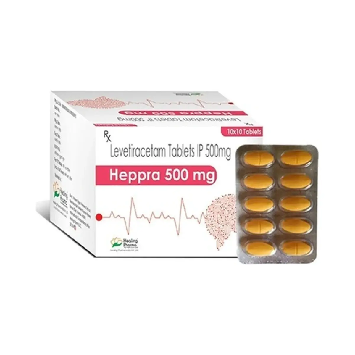 Heppra (Levetiracetam) 500 mg - 10 tablets
