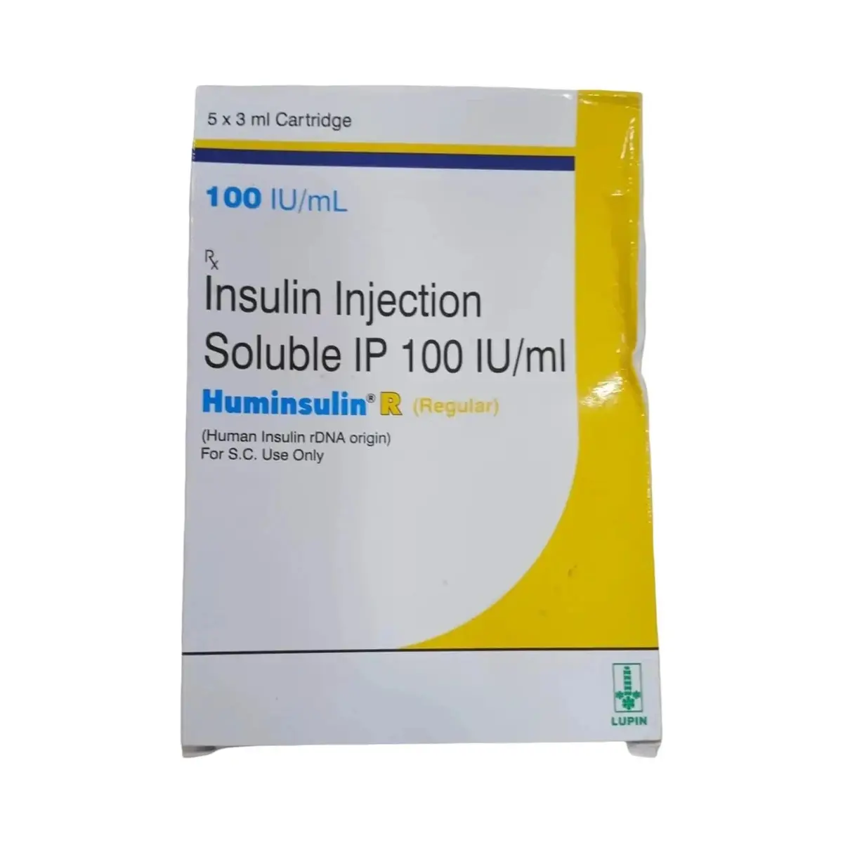 Huminsulin R (Human Insulin (Regular)) 100 iu/ml. (10 ml. vial)