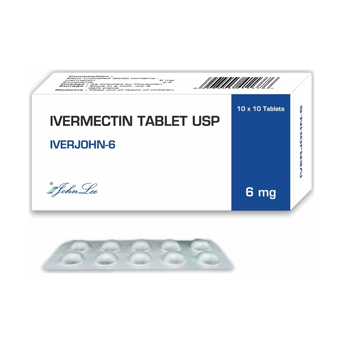 Iverjohn (Ivermectin) 6 mg - 10 tablets