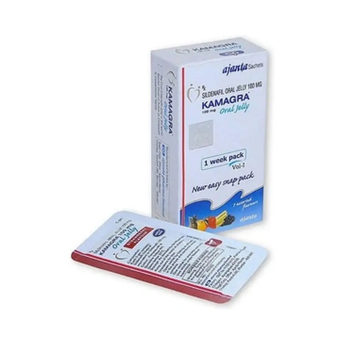 Kamagra oral jelly easy snap (Sildenafil) 100 mg - 7 sachets