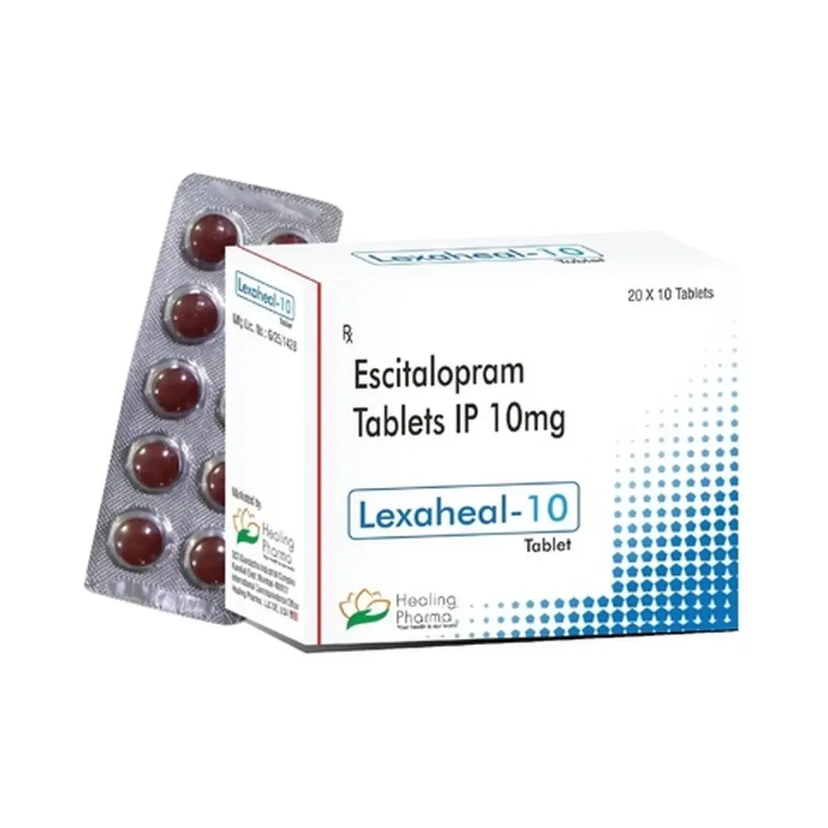 Lexaheal (Escitalopram) 10 mg - 10 tablets