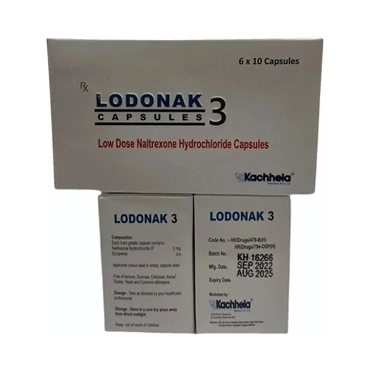 Lodonak (Naltrexone) 3 mg - 30 capsules