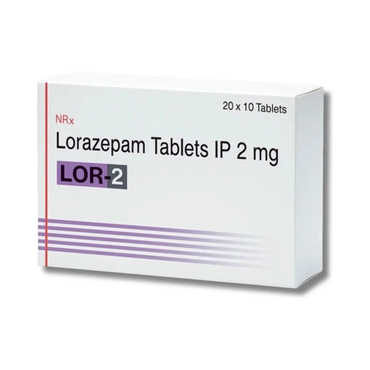 Lor (Lorazepam) 2 mg - 10 tablets