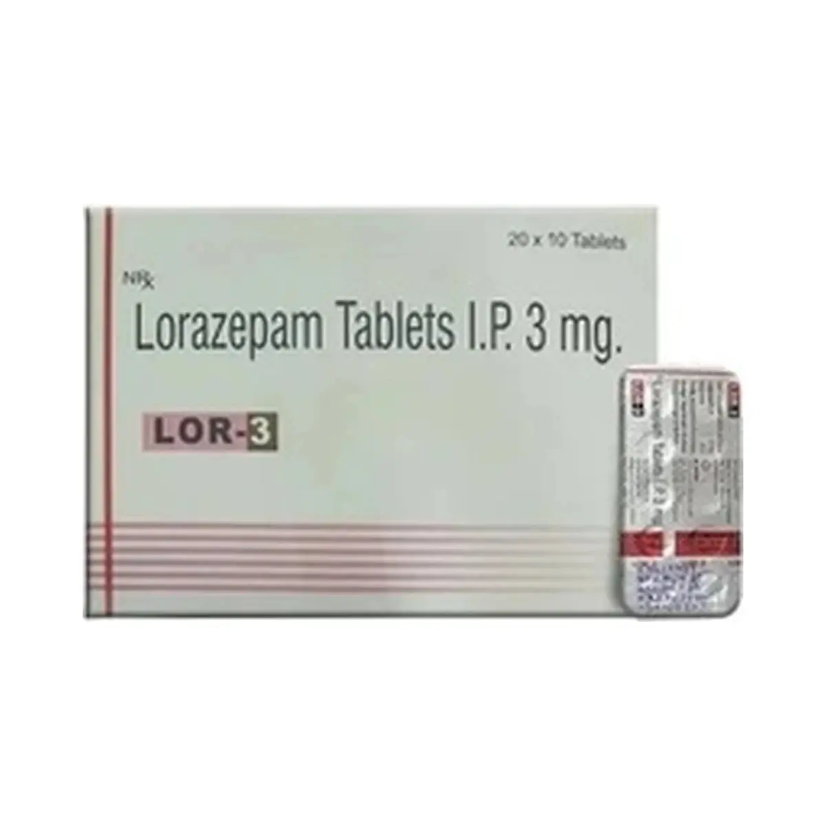 Lor (Lorazepam) 3 mg - 10 tablets