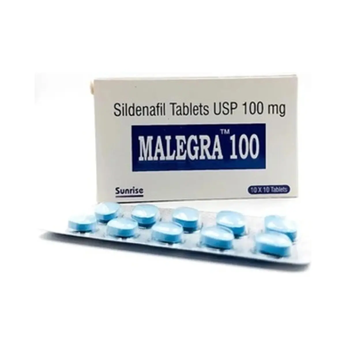 Malegra (Sildenafil) 100 mg - 10 tablets