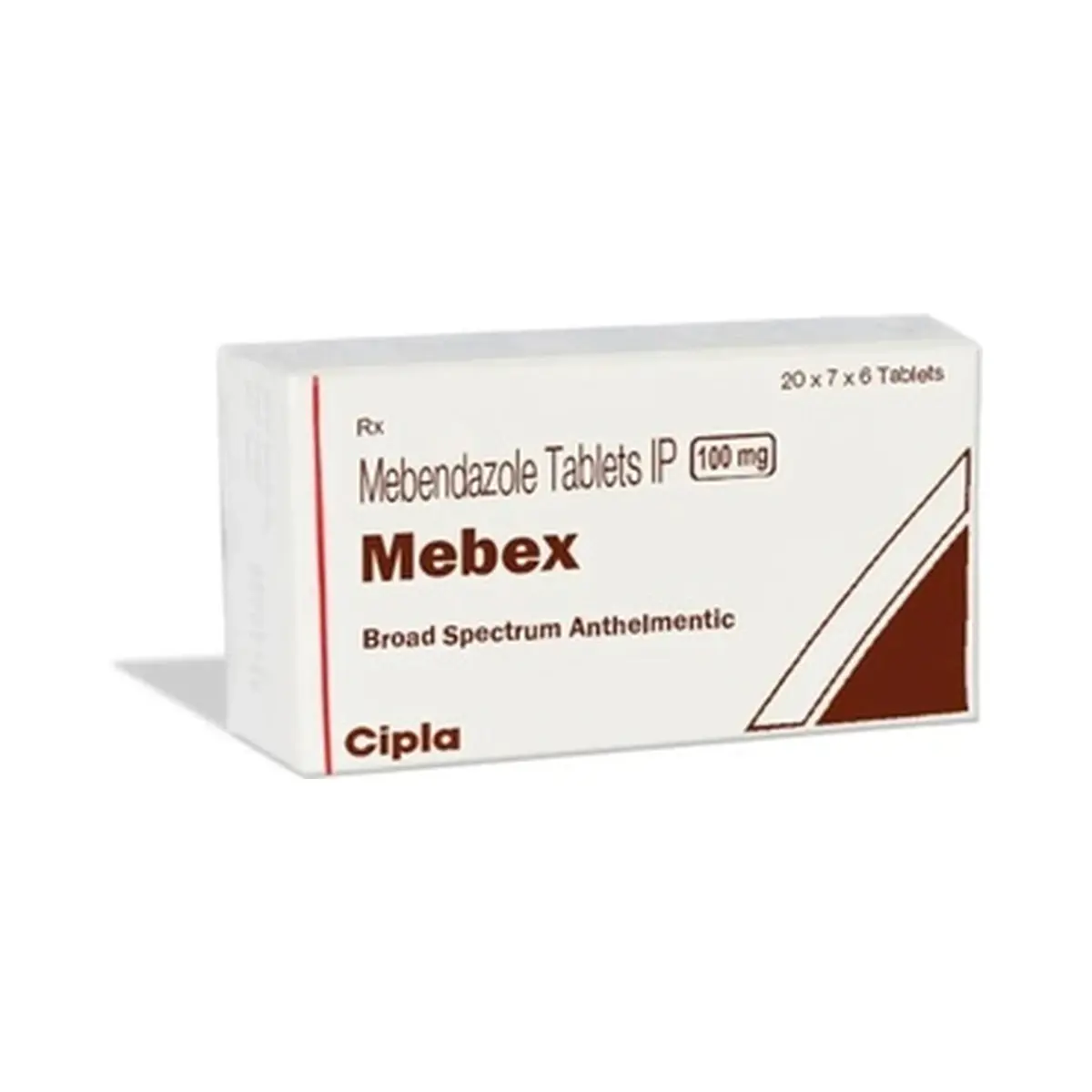 Mebex (Mebendazole) 100 mg - 6 tablets