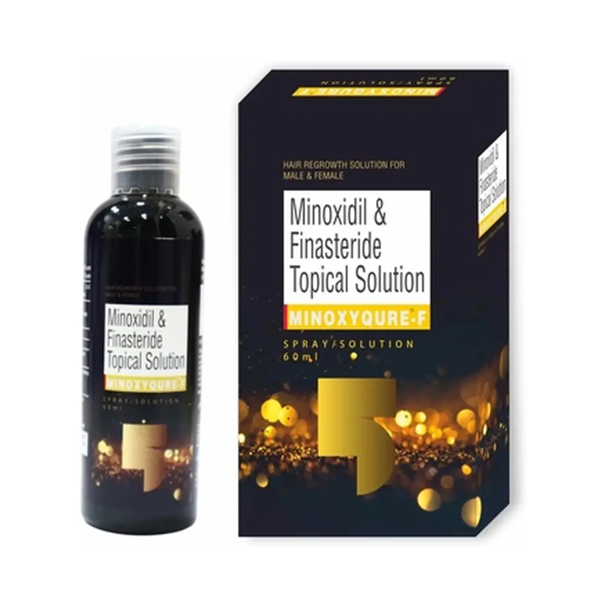 Minoxyqure-f (Minoxidil + Finasteride) 5%/0.1%. (60 ml. bottle)