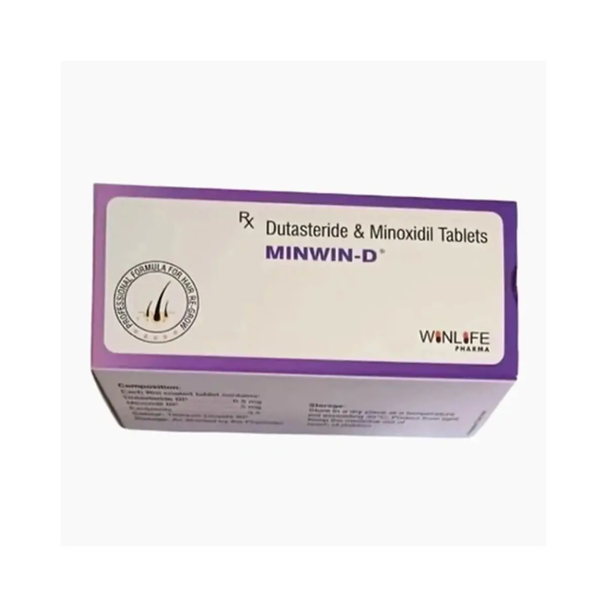 Minwin D-Tab (Minoxidil + Dutasteride) 5 mg/0.5 mg - 10 tablets
