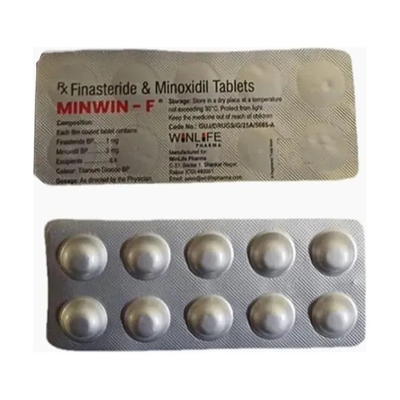 Minwin f-tab (Finasteride + Minoxidil) 5 mg/1 mg - 10 tablets