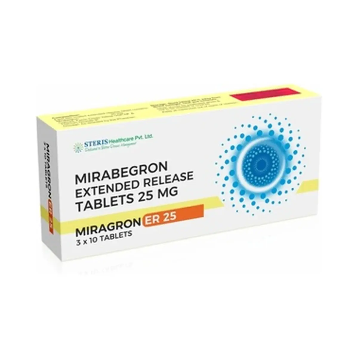 Miragron ER (Mirabegron) 25 mg - 10 tablets
