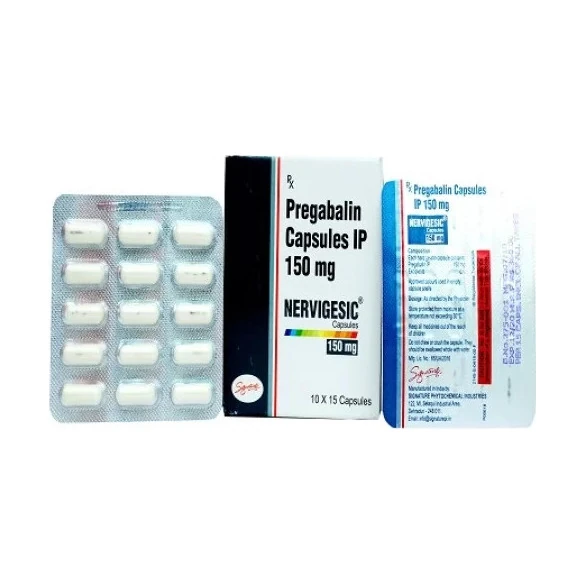 Nervigesic (Pregabalin) 150 mg - 10 capsules