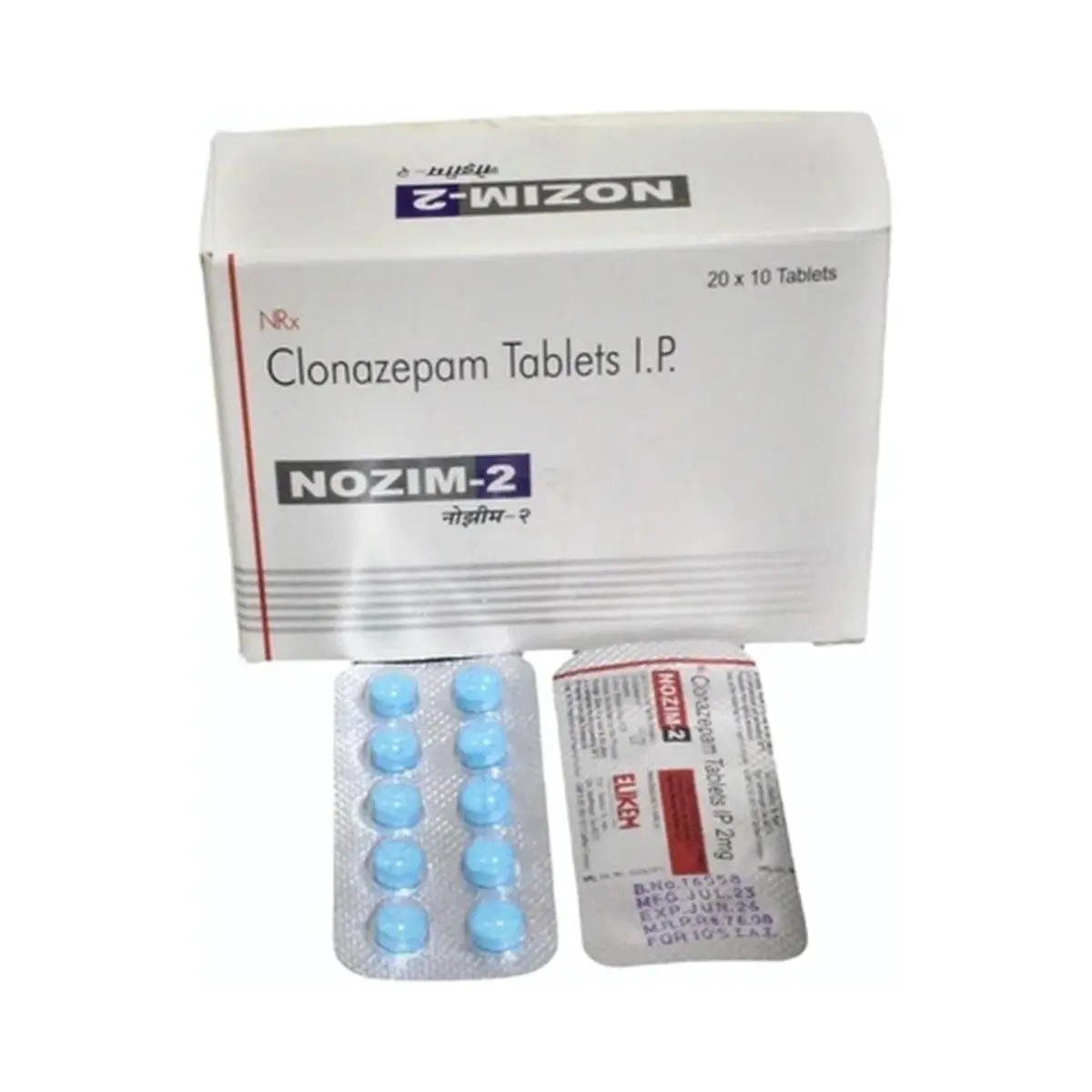 Nozim (Clonazepam) 2 mg - 10 tablets