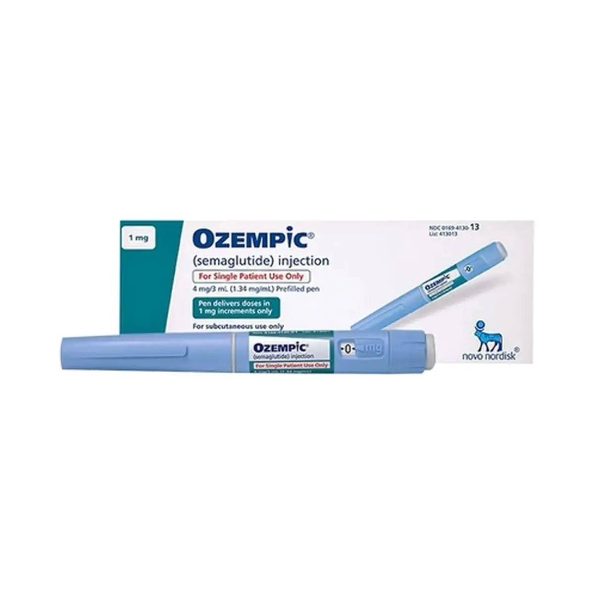 Ozempic (Semaglutide) 1 mg injection. (1 pre - filled pen)