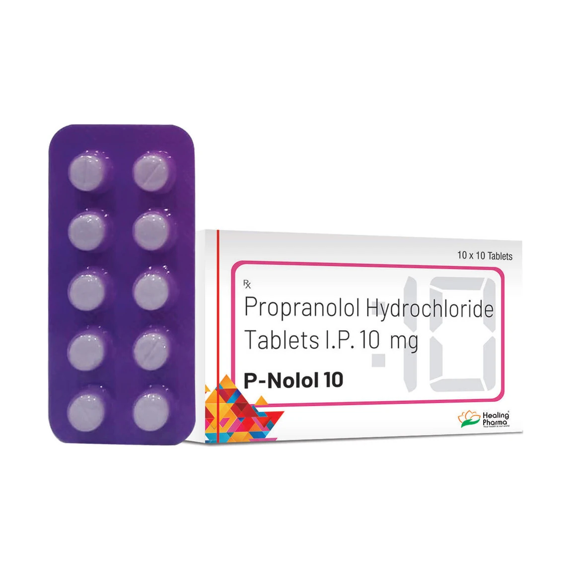 P-nolol (Propranolol) 10 mg - 10 tablets