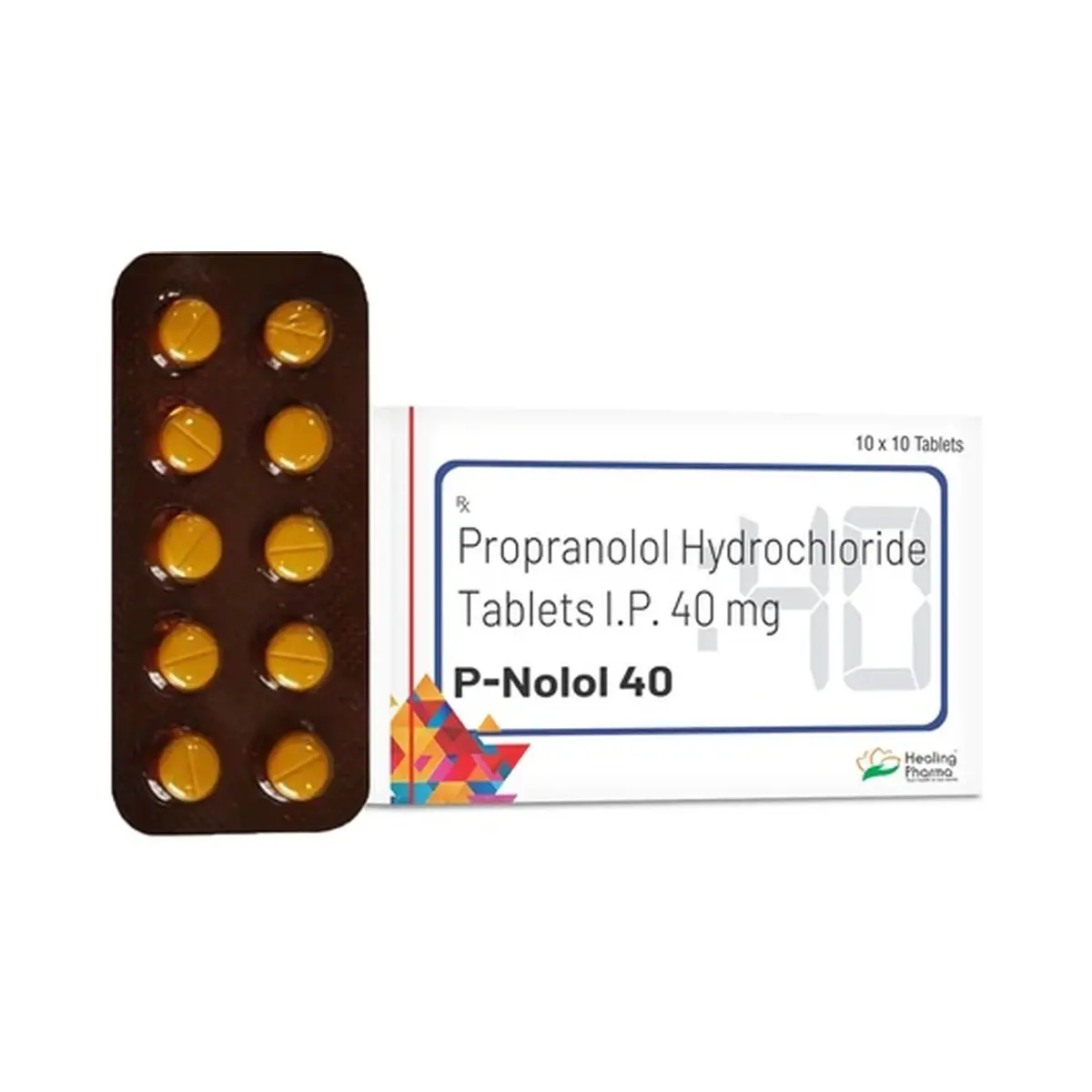 P-nolol (Propranolol) 40 mg - 10 tablets