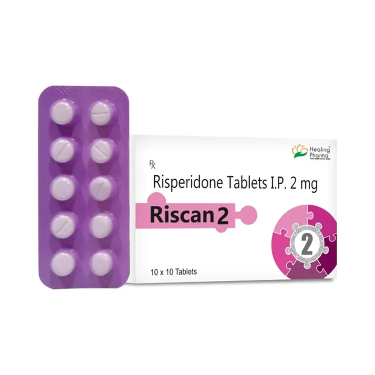 Riscan (Risperidone) 2 mg - 10 tablets