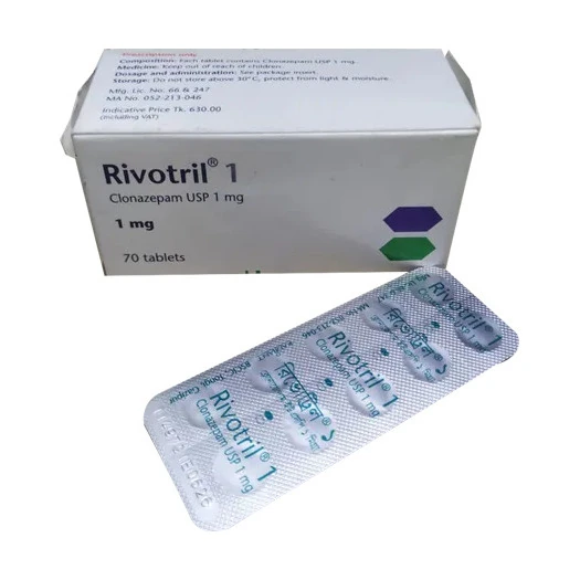 Rivotril (Clonazepam) 1 mg - 10 tablets
