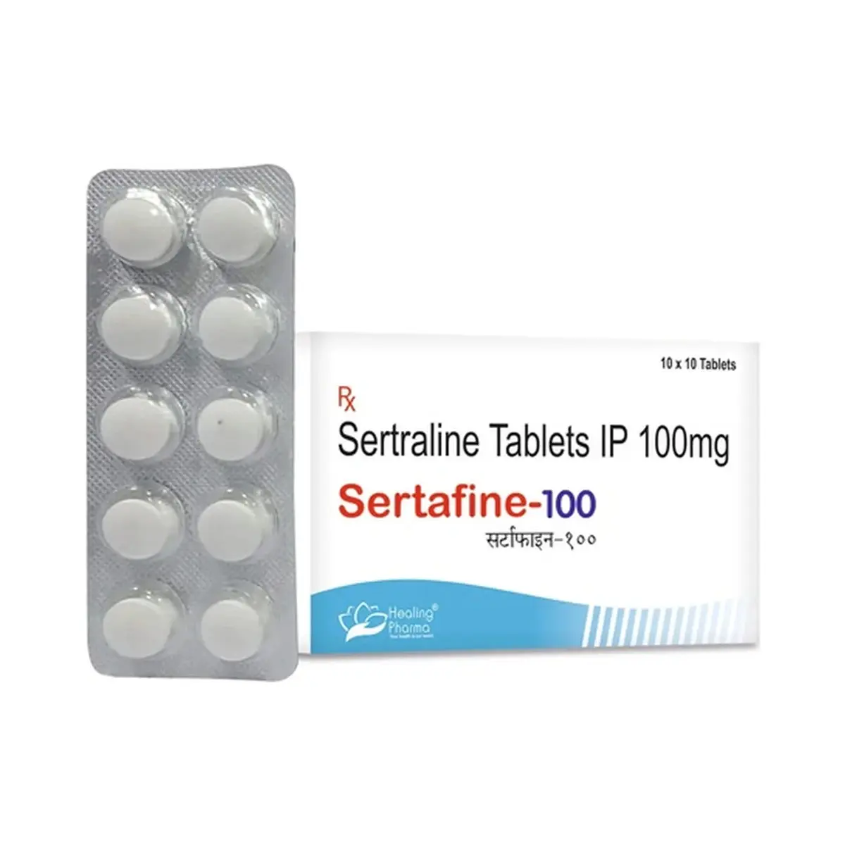 Sertafine (Sertraline) 100 mg - 10 tablets