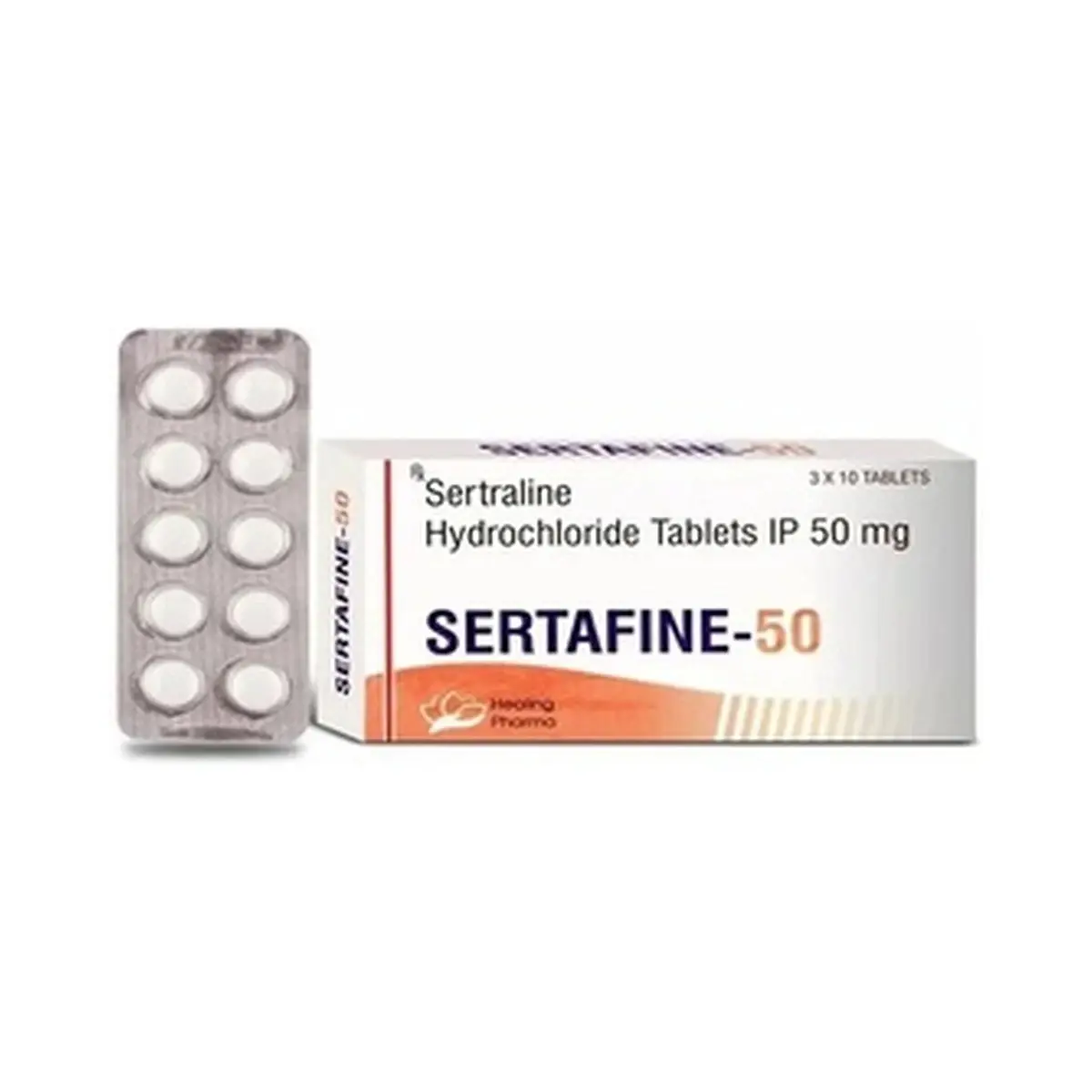 Sertafine (Sertraline) 50 mg - 10 tablets