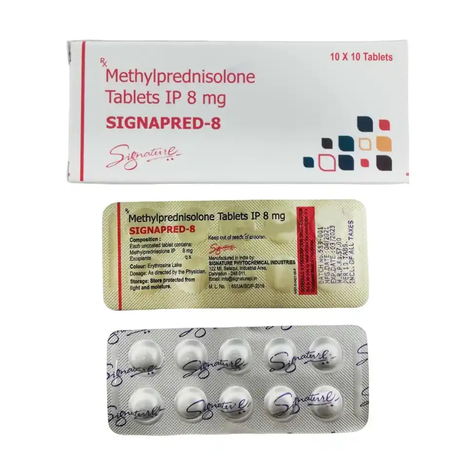 Signapred (Methylprednisolone) 8 mg - 10 tablets